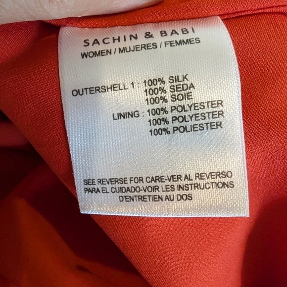 Sachin & Babi maxi floral tiered asymmetric skirt sz 10 - Picture 6 of 8